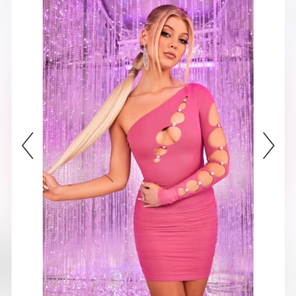 BNWT pink Loren grey oh Polly Dress